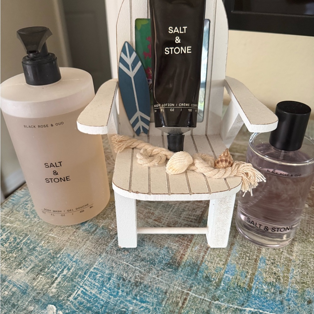 Salt & Stone: Black Rose & Oud Body Spray, Lotion & Body Wash Set